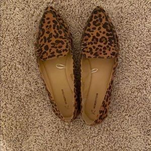 Leopard loafers size 7.5, never worn!